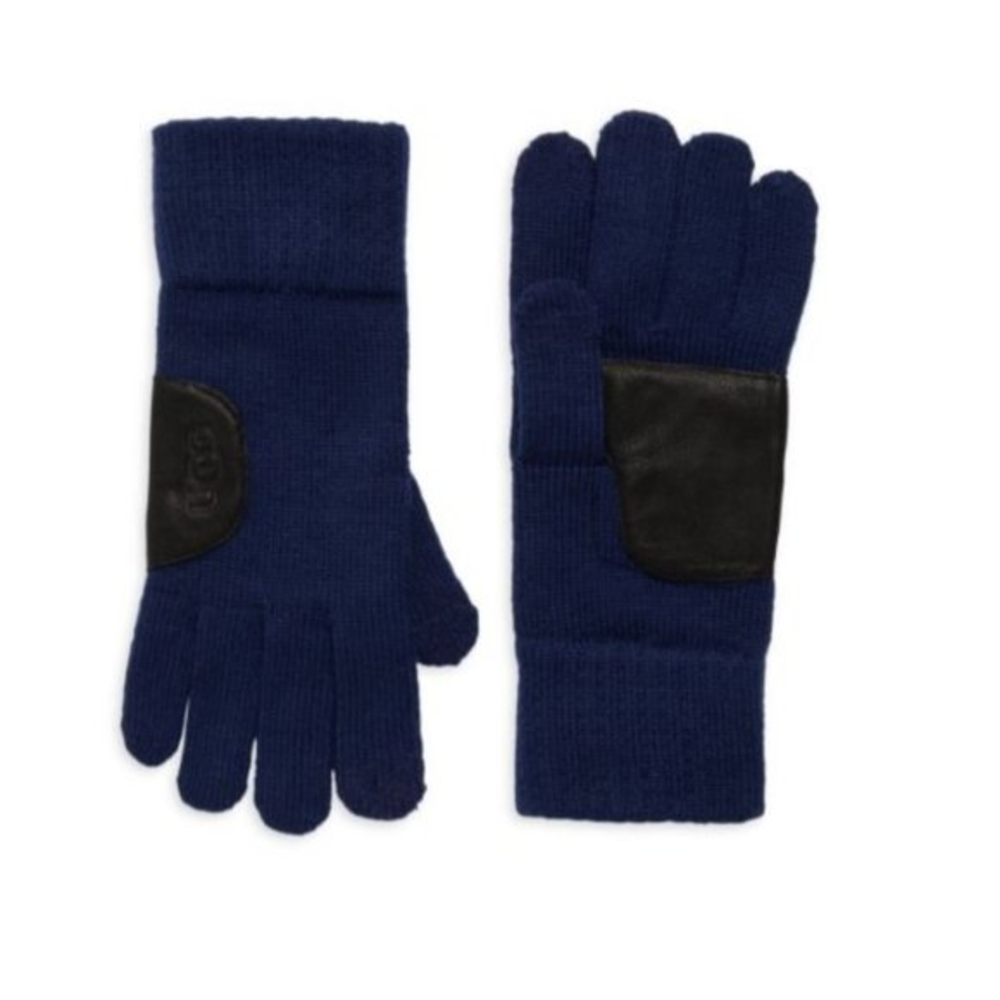 Ugg Touchscreen Leather Trim Gloves - NWT‎
